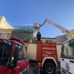 Disturbance in the center of Corfu due to an apartment fire