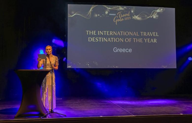 Greece won the International Travel Destination award in Finland