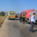 There was an operation to extricate a 38-year-old man after a traffic accident in Heraklion