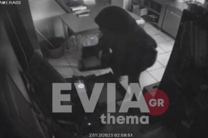 Video-documentary of a burglary in an ouzorie in Chalkida