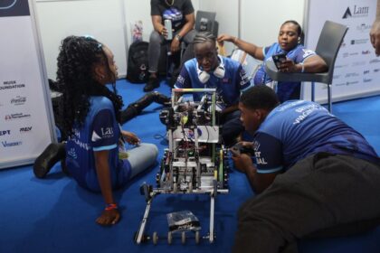 The global robotics competition "FIRST Global Challenge" at SEF: Technological challenges, music and a... robot hospital