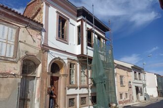 The repair of the house of the great writer Ilias Venezis in Ayvali, Asia Minor, has begun