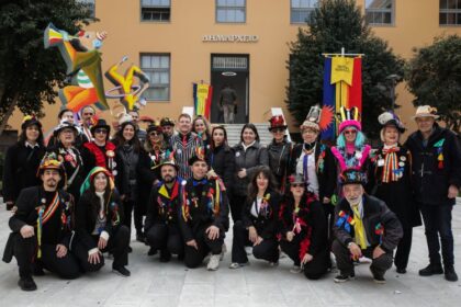 Delivered the banner to Patras Town Hall for Carnival