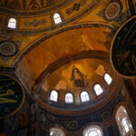 The domes of Hagia Sophia in Constantinople were built with materials from Rhodes