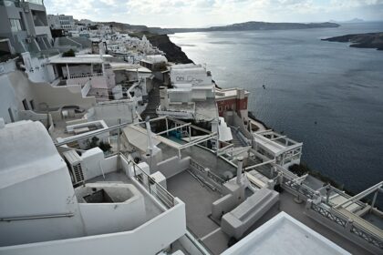 Emergency Satellite Services by Hellas Sat on the island of Santorini