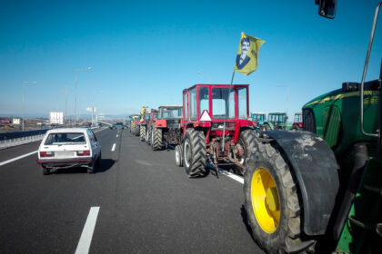 Farmers closed the highway in Boeotia Castle