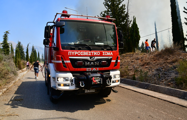 Fire in a business in EO Sparta - Gythio