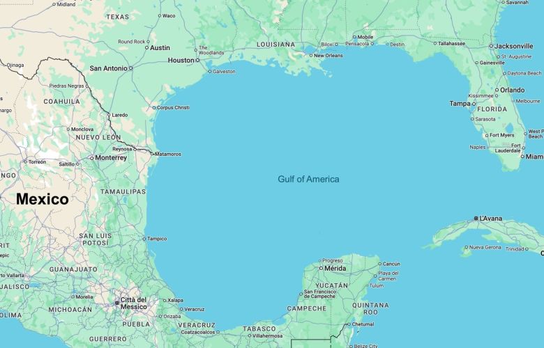 Google Maps changed the name of the Gulf of Mexico to 'Gulf of America'